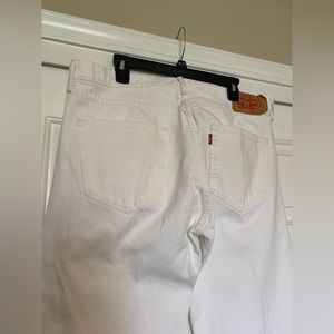 White, Levi’s jeans, 501 style, 36W x 34L